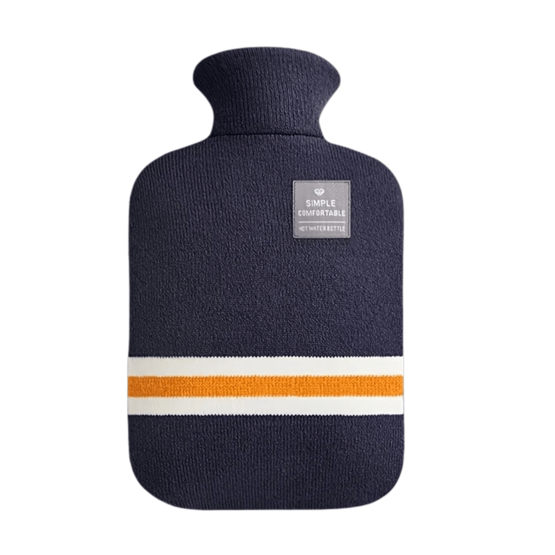 Hot Water Bottle with Knit Cover, 34 oz – Soft Warmth for Cold Winter Nights, 5 Colours — photo 9