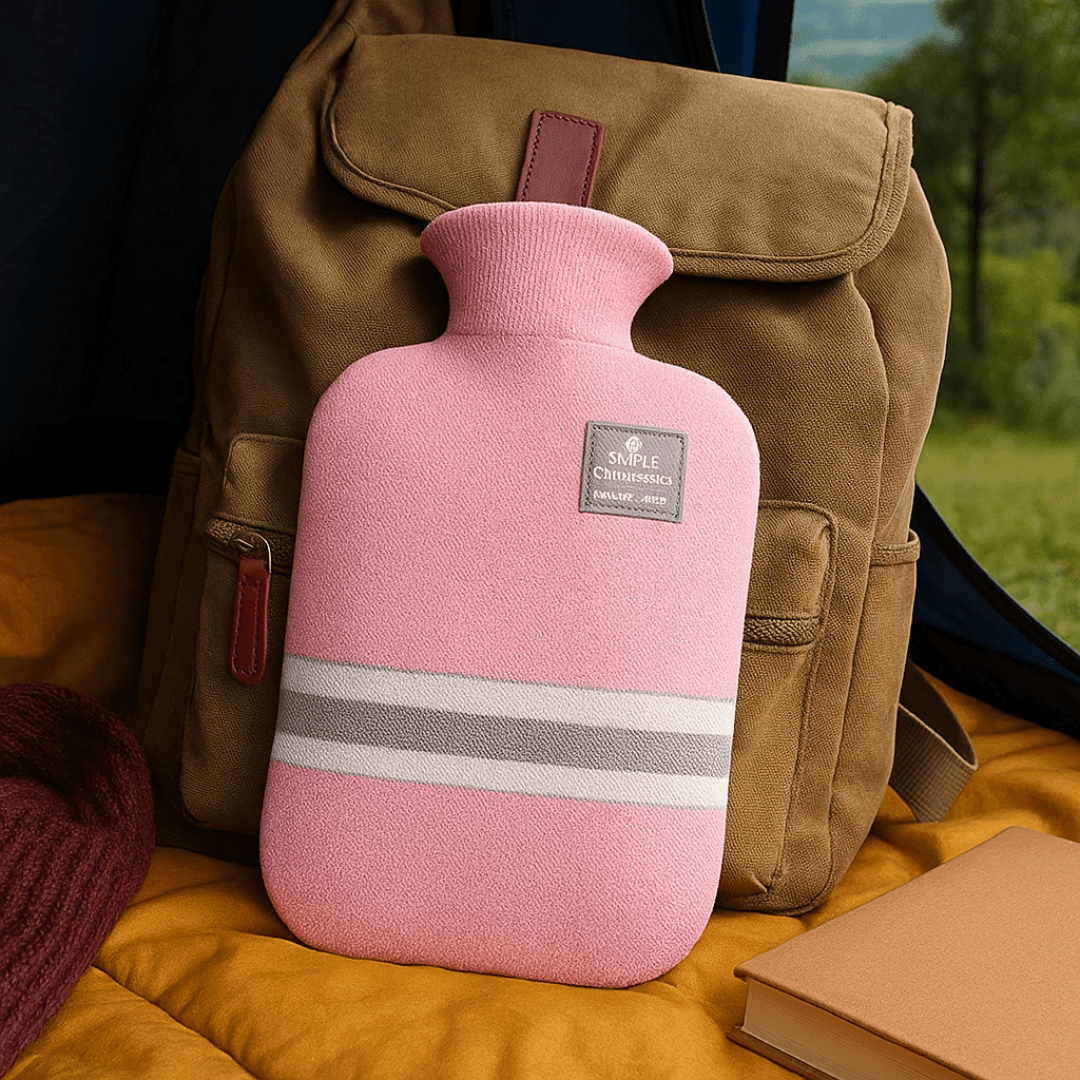 Hot Water Bottle with Knit Cover, 34 oz – Soft Warmth for Cold Winter Nights, 5 Colours — photo 14