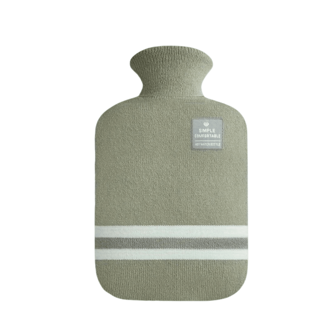 Hot Water Bottle with Knit Cover, 34 oz – Soft Warmth for Cold Winter Nights, 5 Colours — photo 6