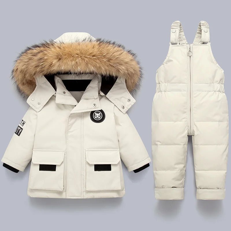 Kids Snowsuit 2 Piece – Quilted Winter Set with Hooded Jacket & Snow Pants, 6 Colours, 2T-5T – Hermosa — photo 5