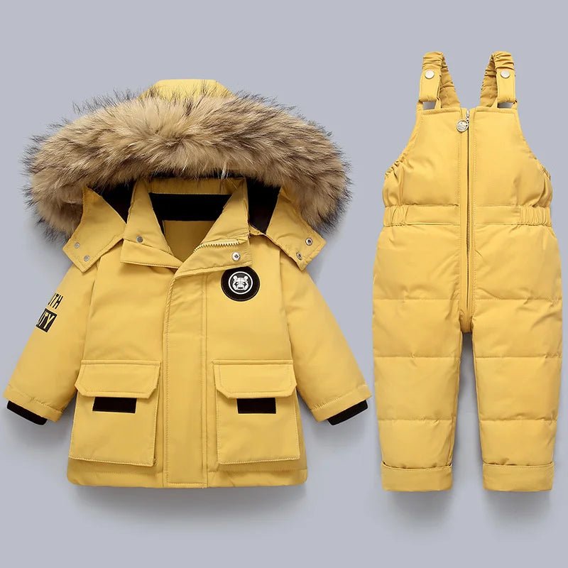 Kids Snowsuit 2 Piece – Quilted Winter Set with Hooded Jacket & Snow Pants, 6 Colours, 2T-5T – Hermosa — photo 6