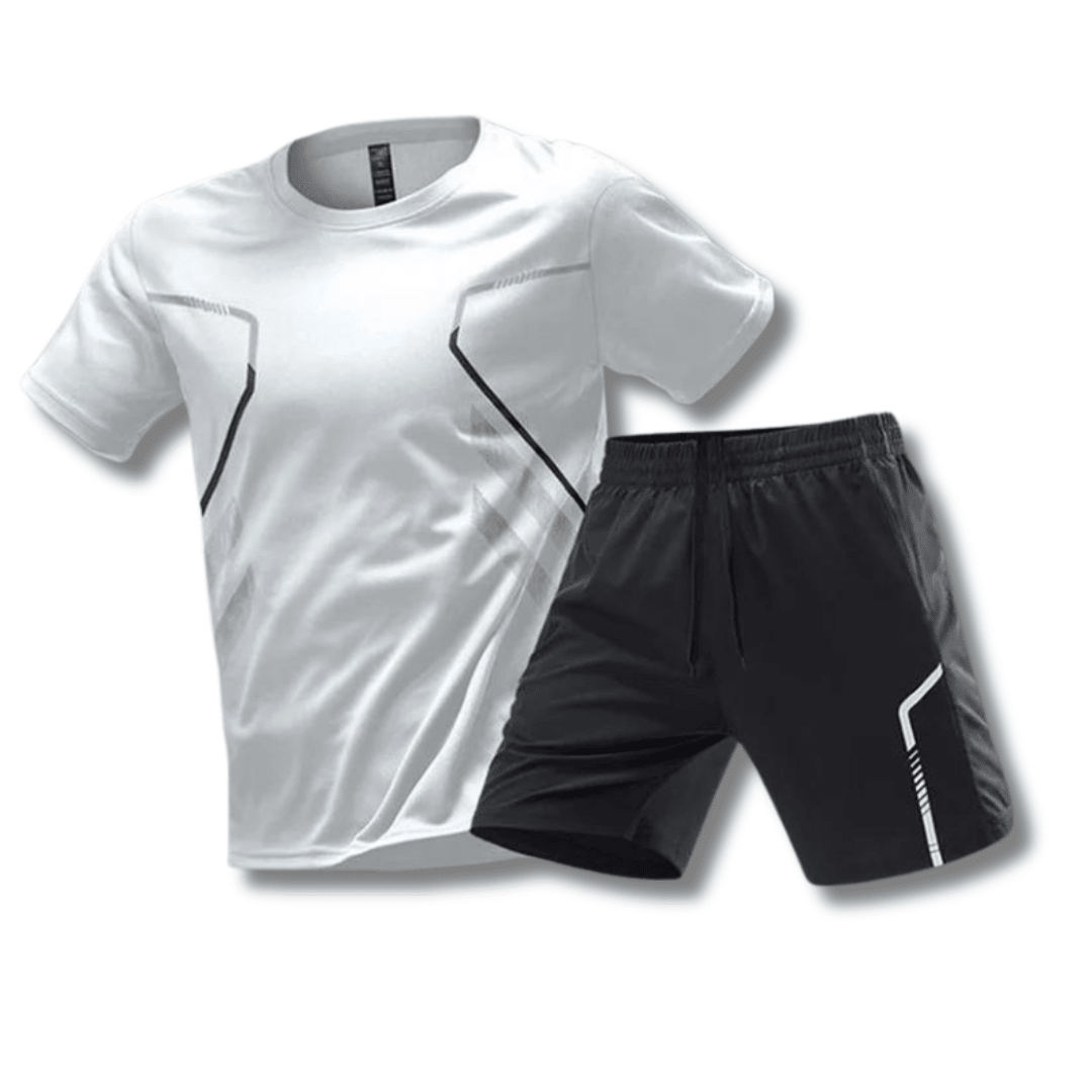 Men's Athletic Set – Breathable T-Shirt & Shorts Workout Outfit, Quick Dry, 6 Colours, M–5XL – Hommes — photo 2