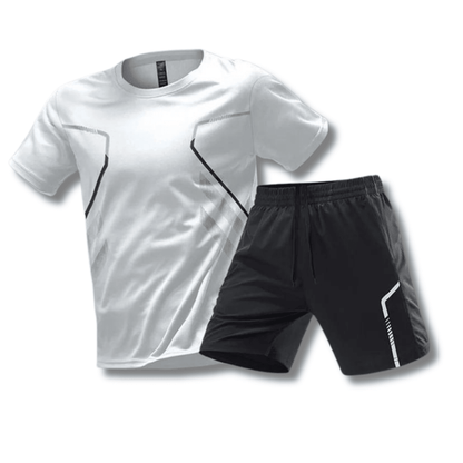 Men's Athletic Set – Breathable T-Shirt & Shorts Workout Outfit, Quick Dry, 6 Colours, M–5XL – Hommes — photo 2