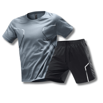 Men's Athletic Set – Breathable T-Shirt & Shorts Workout Outfit, Quick Dry, 6 Colours, M–5XL – Hommes — photo 5