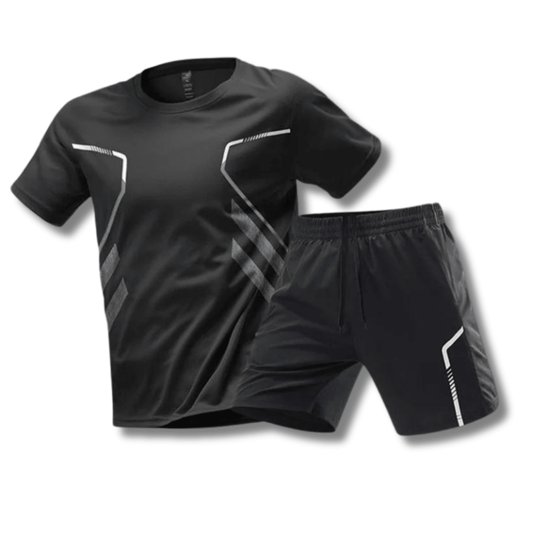 Men's Athletic Set – Breathable T-Shirt & Shorts Workout Outfit, Quick Dry, 6 Colours, M–5XL – Hommes — photo 1