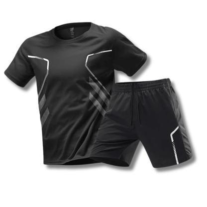Men's Athletic Set – Breathable T-Shirt & Shorts Workout Outfit, Quick Dry, 6 Colours, M–5XL – Hommes — photo 1