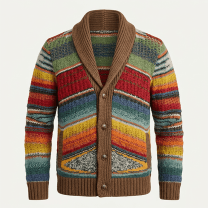 Men's Shawl Collar Cardigan – Open Front Knit Cardigan Sweater with Relaxed Fit, M–4XL – Wilshire — photo 1