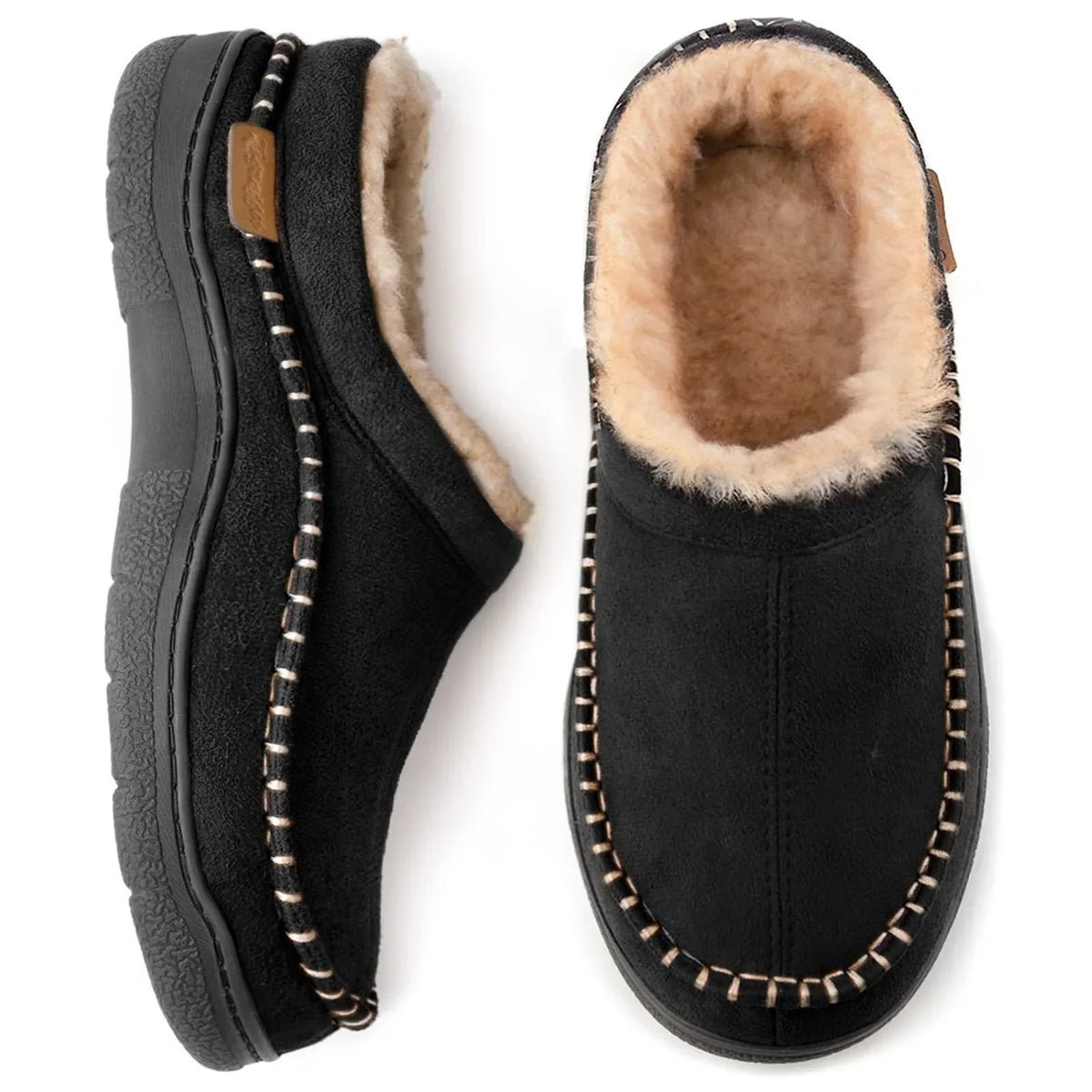 Men's Warm Lined Slippers – Closed Back House Shoes with Non-Slip Sole, Ankle High, 5 Colours, EU 38–47 – Mane — photo 1