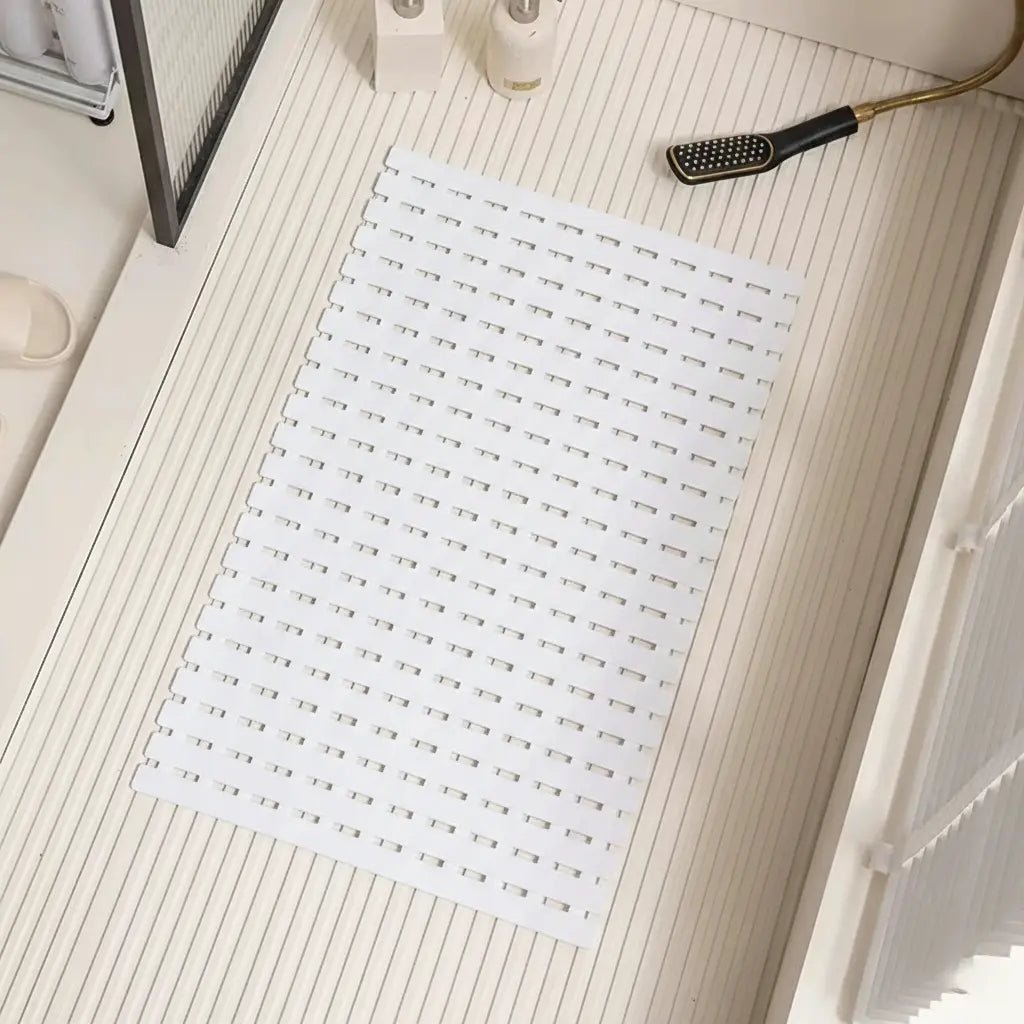 Non-Slip Bath Mat with Suction Cups and Drain Holes – Soft TPE Shower & Bathtub Mat, 16 x 25 in, 4 Colours — photo 6