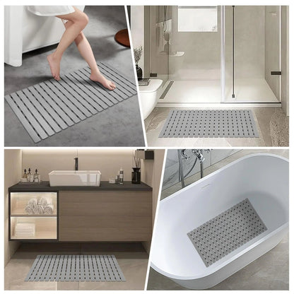 Non-Slip Bath Mat with Suction Cups and Drain Holes – Soft TPE Shower & Bathtub Mat, 16 x 25 in, 4 Colours — photo 5