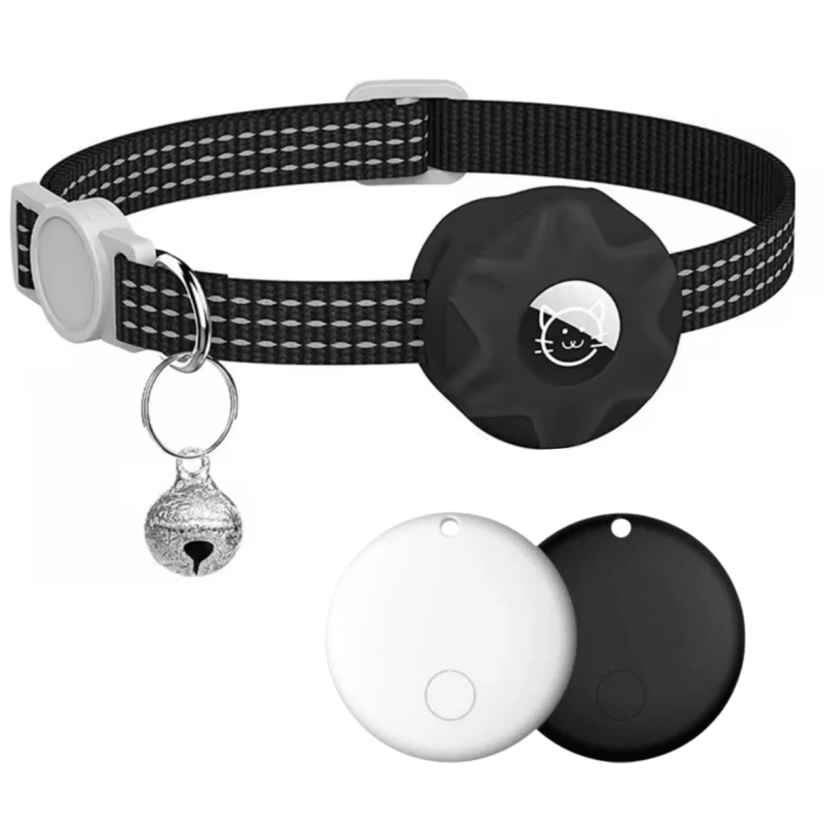 Smart Tracker Collar for Cats and Dogs – Pet Tracker for Android, Works with Google Find My Device, Reflective — photo 1