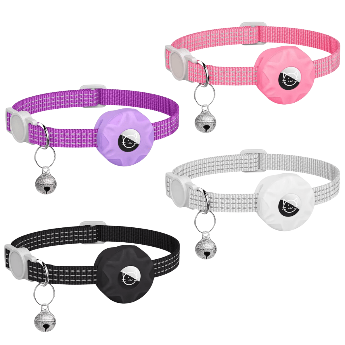 Smart Tracker Collar for Cats and Dogs – Pet Tracker for Android, Works with Google Find My Device, Reflective — photo 3
