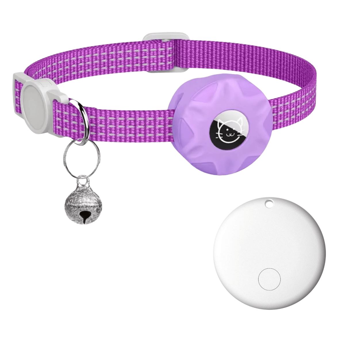 Smart Tracker Collar for Cats and Dogs – Pet Tracker for Android, Works with Google Find My Device, Reflective — photo 11