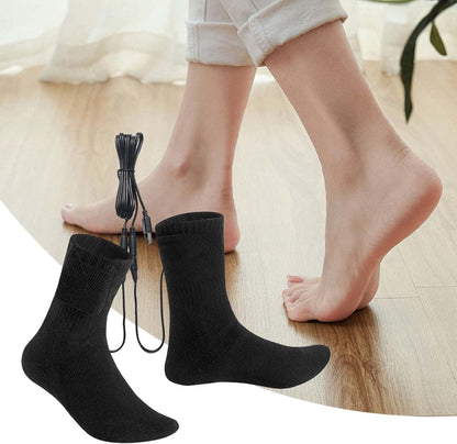 USB Heated Socks – Rechargeable Electric Heated Socks up to 131°F for Hiking, Camping & Winter Sports, Unisex — photo 3