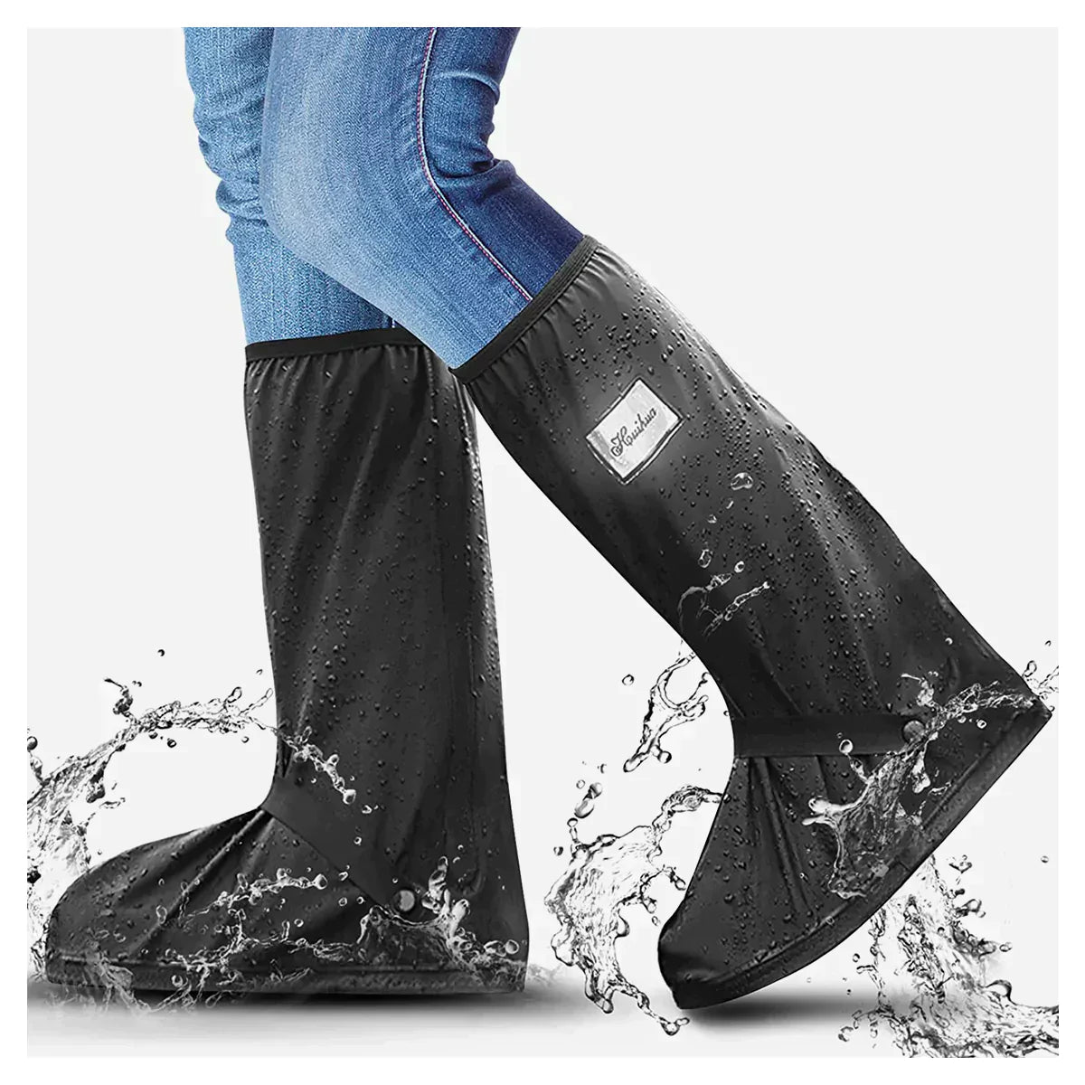 Waterproof Shoe Covers for Rain & Mud – Reusable Non-Slip Overshoes, Foldable, Fits Sneakers & Boots, S–2XL — photo 4