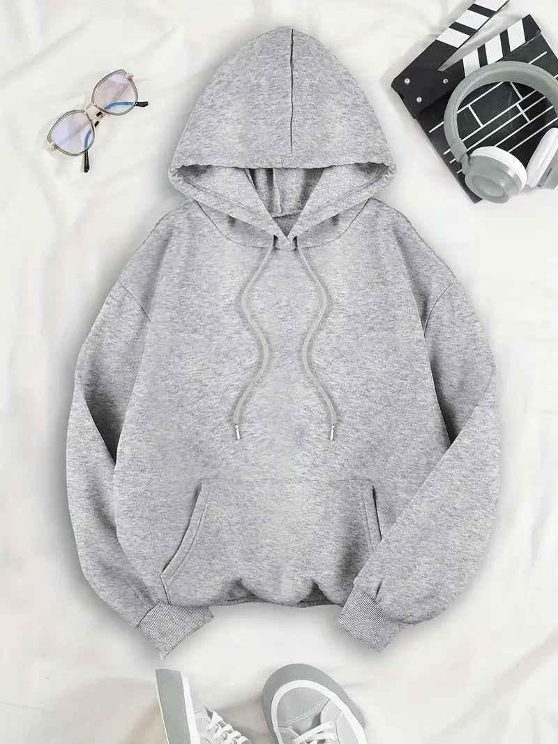 Women's Hoodie with Leopard Star Back Print – Casual Graphic Hooded Sweatshirt, Blue or Silver, S–XL – Flōre — photo 3