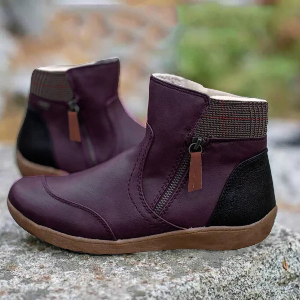 Women's Water-Repellent Ankle Boots – Booties with Side Zip & Non-Slip Tread, 5 Colours, EU 34–44 – Luna — photo 4