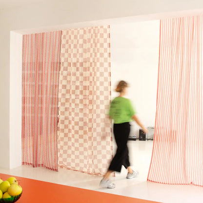 Nododinoz Wendy Sheer Voile Curtain in Red Brown Mosaic — photo 4