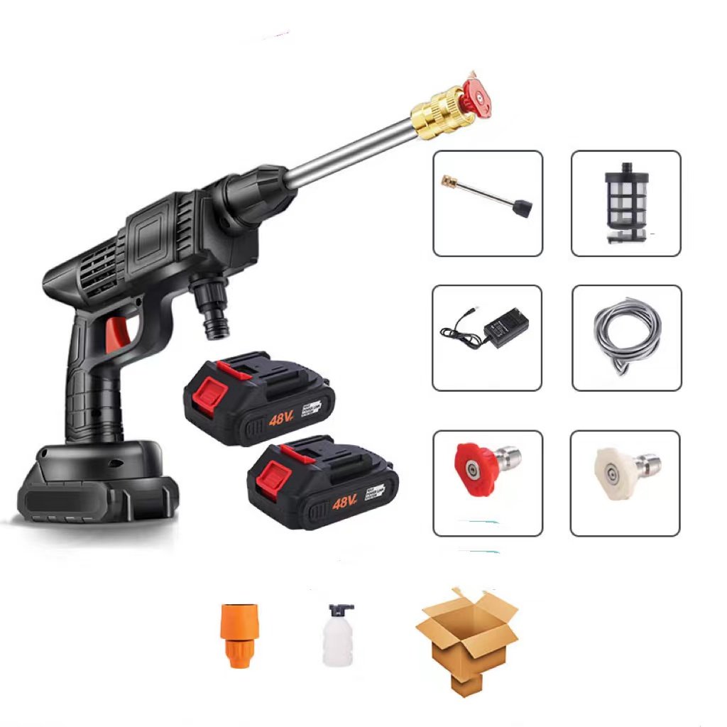 Cordless Portable High Pressure Water Spray Gun - Battery-Powered 22 Bar Outdoor Cleaner — photo 7