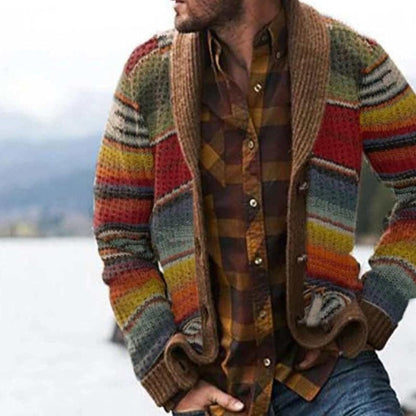 Men's Shawl Collar Cardigan – Open Front Knit Cardigan Sweater with Relaxed Fit, M–4XL – Wilshire — photo 5