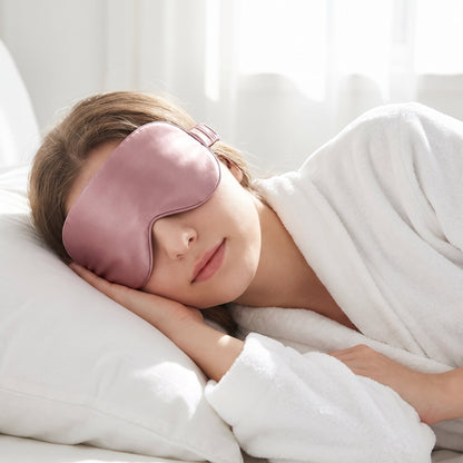 Silk Eye Mask, 3D Contoured with 19 Momme Mulberry Silk — photo 6