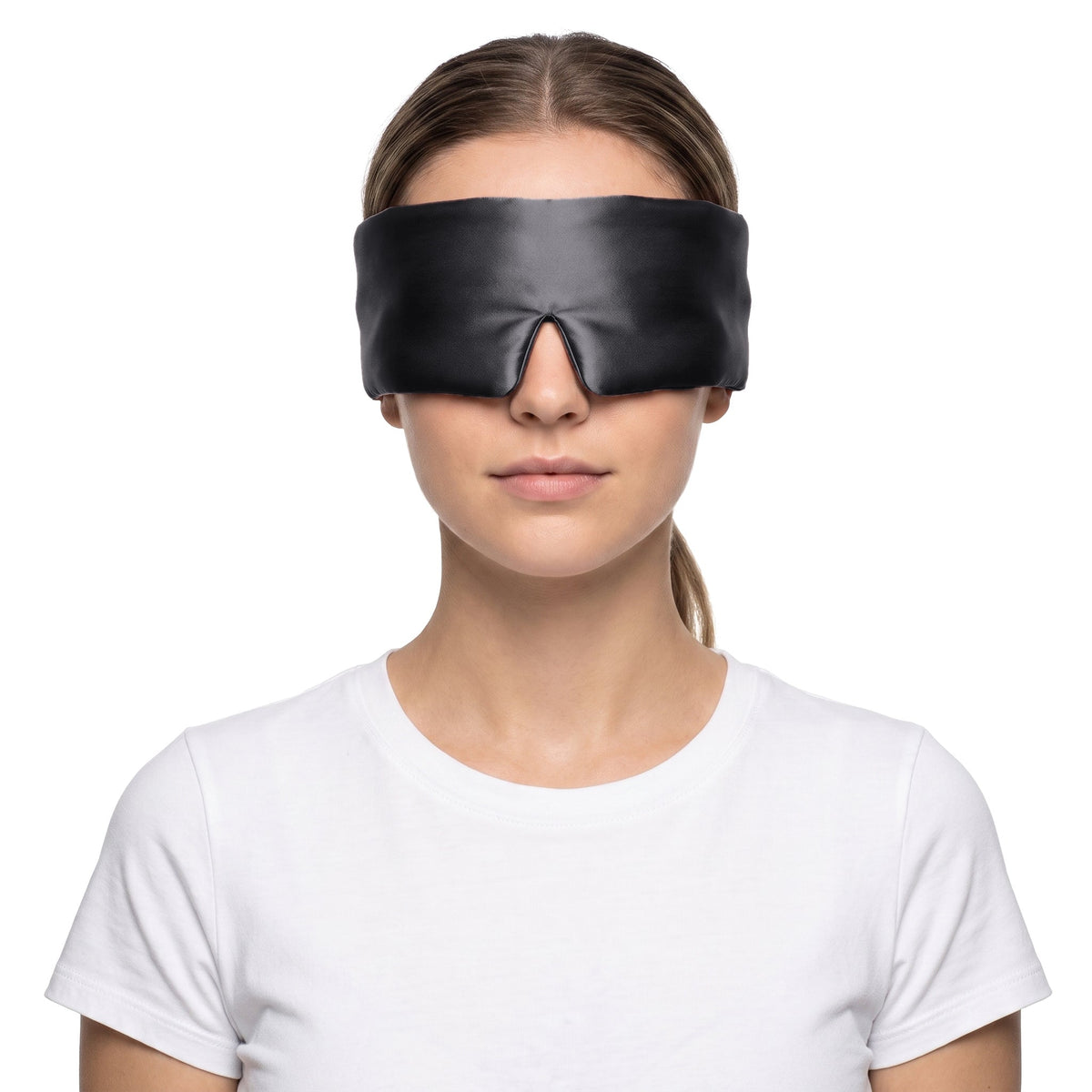 Silk Eye Mask, 3D Contoured with 19 Momme Mulberry Silk — photo 1