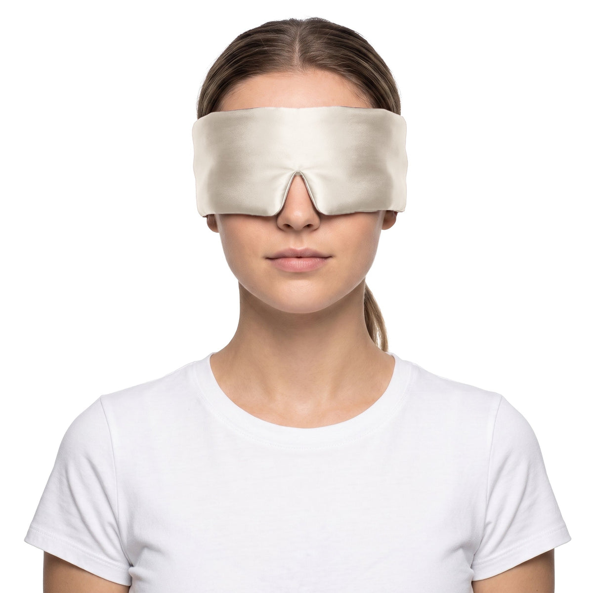 Silk Eye Mask, 3D Contoured with 19 Momme Mulberry Silk — photo 2