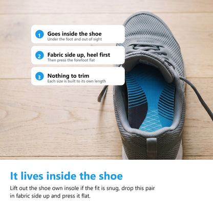 Arch Support Insoles with U-Shaped Heel Cup and Forefoot Pad — photo 7