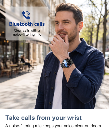 Smart Watch for Men with Bluetooth Calls, Heart Rate and Blood Pressure Monitor — photo 7