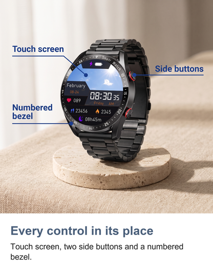 Smart Watch for Men with Bluetooth Calls, Heart Rate and Blood Pressure Monitor — photo 11