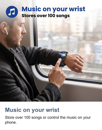 Smart Watch for Men with Bluetooth Calls, Heart Rate and Blood Pressure Monitor — photo 13