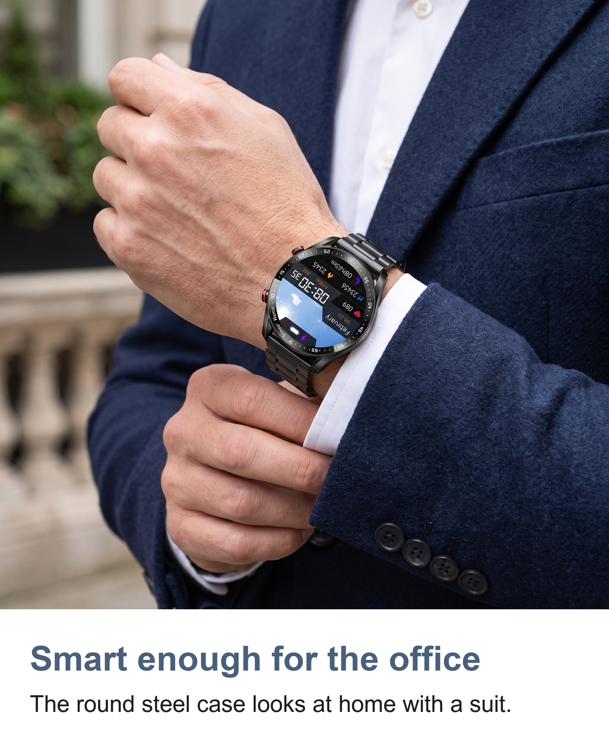 Smart Watch for Men with Bluetooth Calls, Heart Rate and Blood Pressure Monitor — photo 15