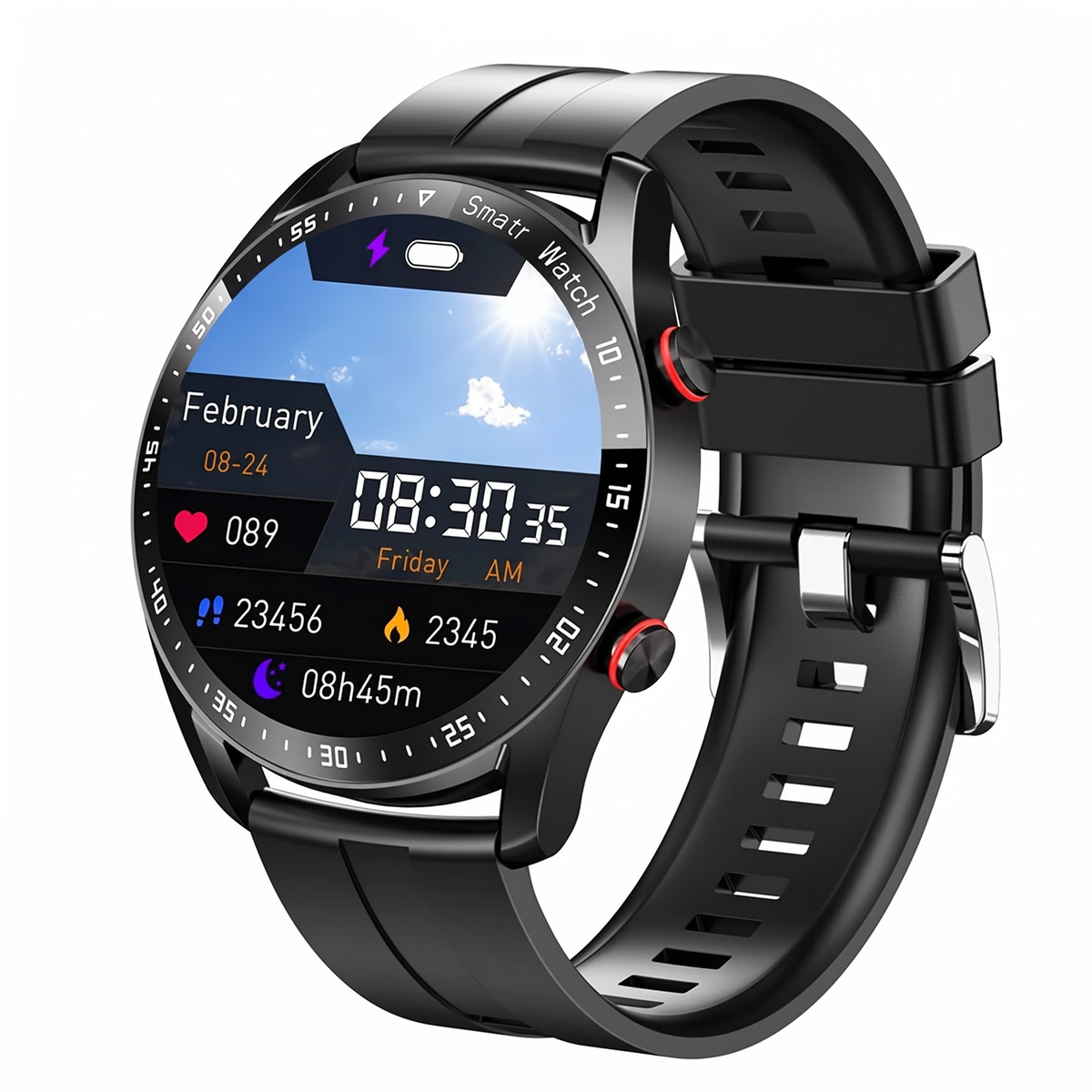 Smart Watch for Men with Bluetooth Calls, Heart Rate and Blood Pressure Monitor — photo 3