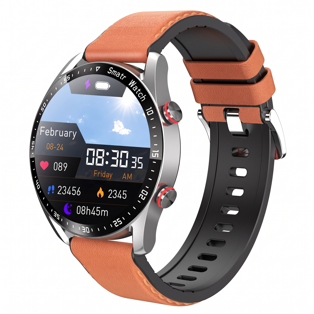 Smart Watch for Men with Bluetooth Calls, Heart Rate and Blood Pressure Monitor — photo 4