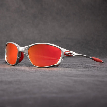 Men's Sport Sunglasses with Polarisation, Metal Frame, and Mirrored Lenses — photo 1