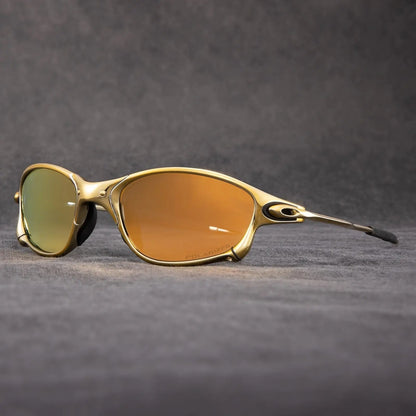 Men's Sport Sunglasses with Polarisation, Metal Frame, and Mirrored Lenses — photo 5