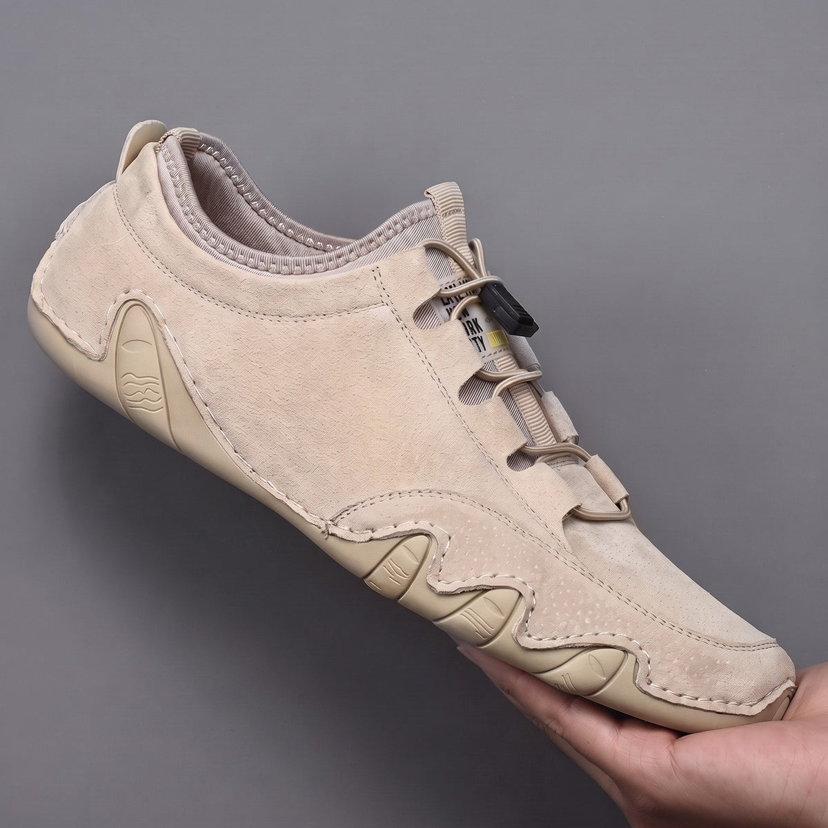 Oliver - Men's Lace-Up Moccasin Trainers with Elastic Gusset — photo 10