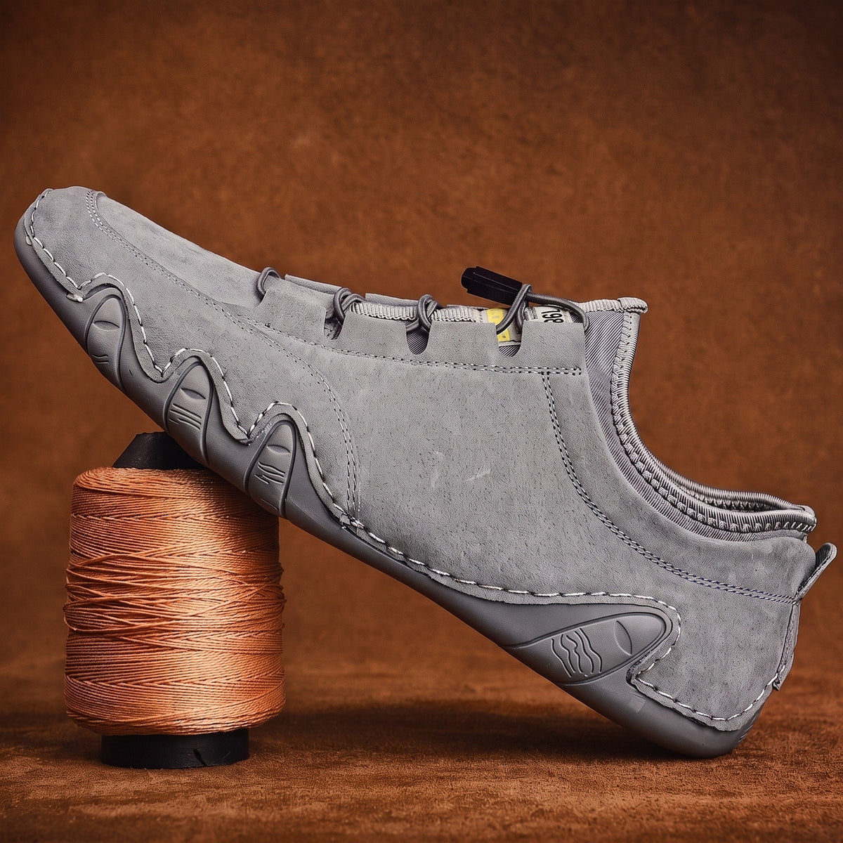 Oliver - Men's Lace-Up Moccasin Trainers with Elastic Gusset — photo 6