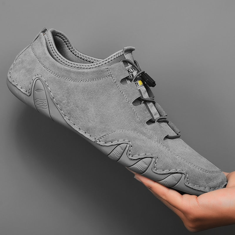 Oliver - Men's Lace-Up Moccasin Trainers with Elastic Gusset — photo 4