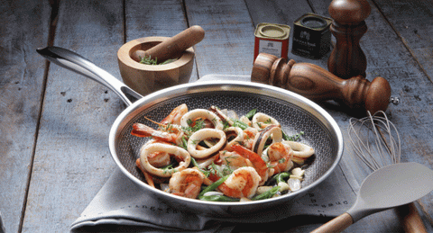 Stainless Steel Non-Stick Frying Pan – Scratch-Resistant Honeycomb Skillet, 7-Ply, Induction & Oven Safe, PFOA-Free — photo 12