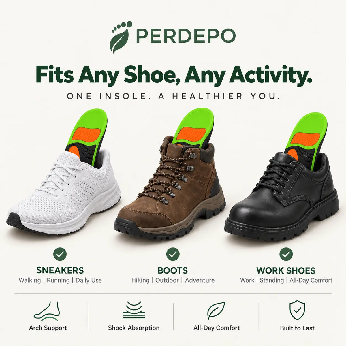 Perdepo™ Orthotic insoles