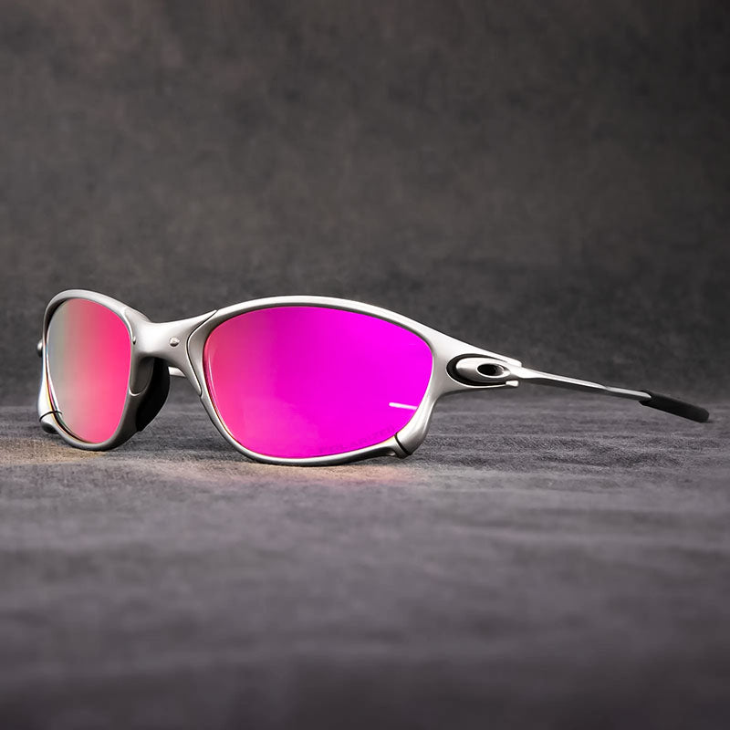 Polarised UV400 Square Sunglasses with Lightweight Metal Frame and Mirror Lenses for Riding — photo 11