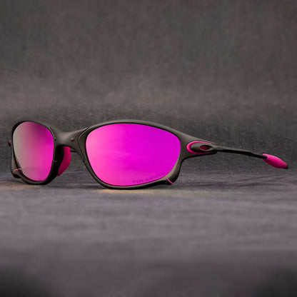 Polarised UV400 Square Sunglasses with Lightweight Metal Frame and Mirror Lenses for Riding — photo 10