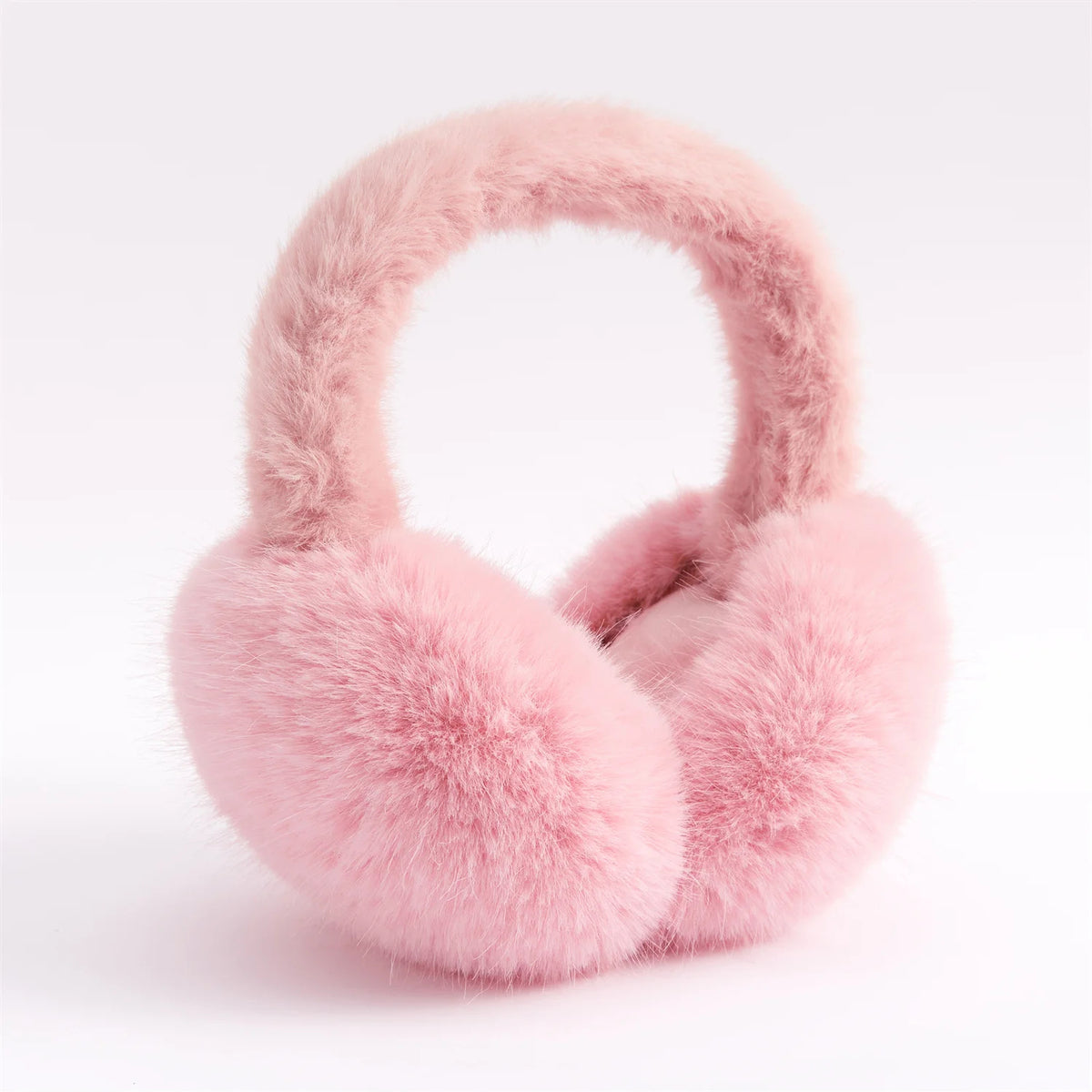 Faux Rabbit Fur Earmuffs Foldable Winter Ear Warmers for Adults — photo 11