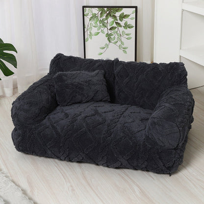 Dog Sofa Bed - Dog Couch Bed with Pillow and Washable Cover — photo 3