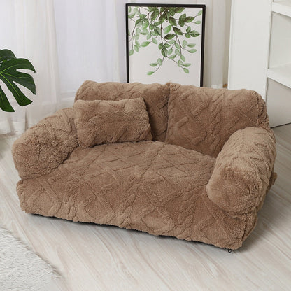 Dog Sofa Bed - Dog Couch Bed with Pillow and Washable Cover — photo 4