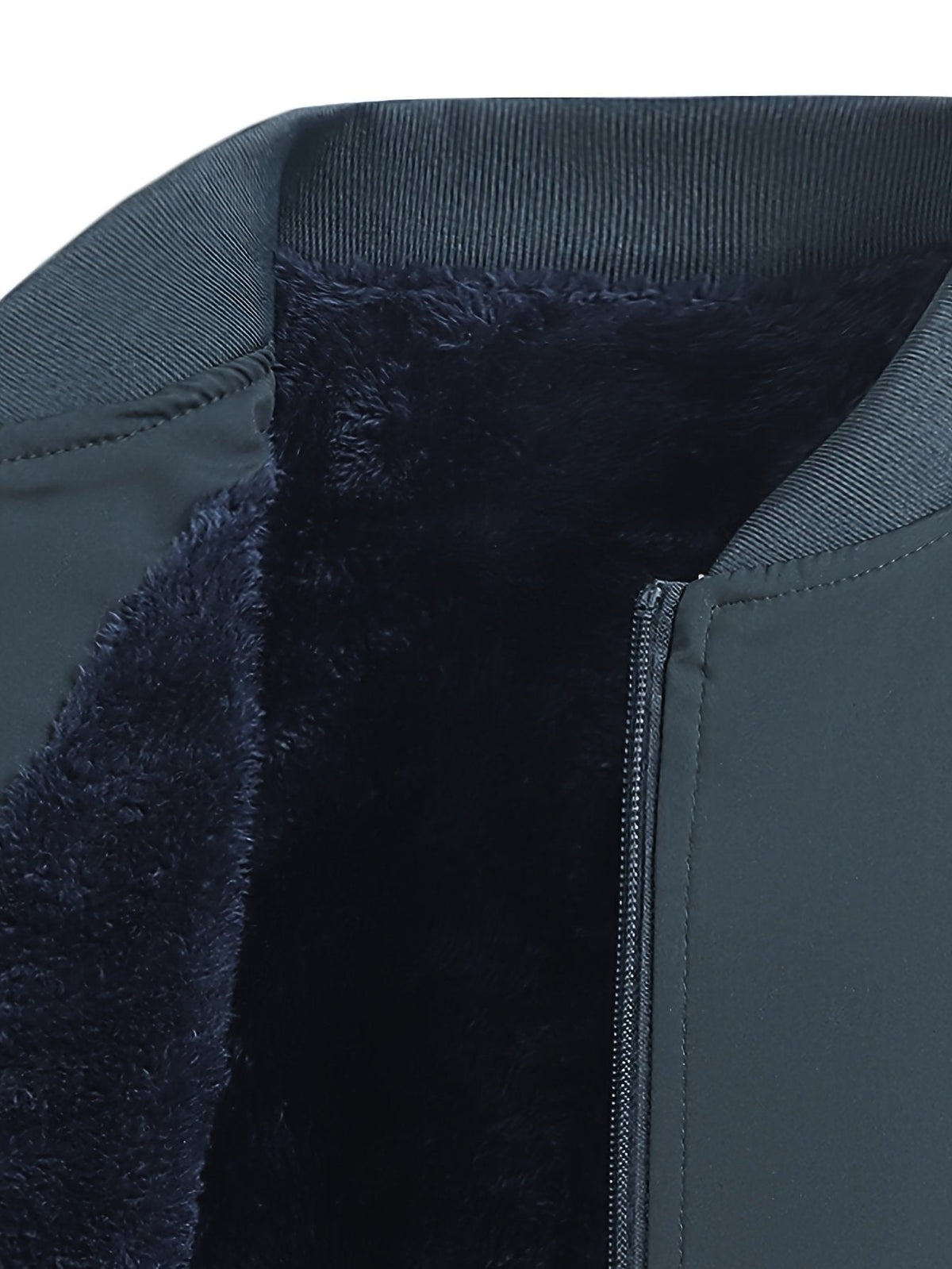 Men's Relaxed Fleece-Lined Bomber Jacket — photo 5