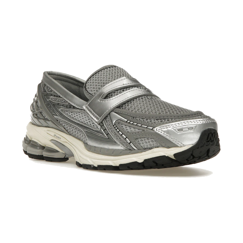 1906L Metallic Silver Loafer Sneaker – Metallic Silver & Shadow Grey (Unisex) — photo 1