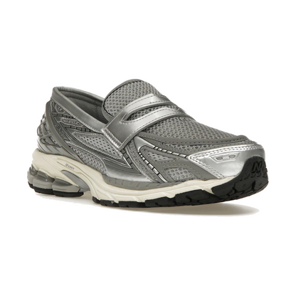 1906L Metallic Silver Loafer Sneaker – Metallic Silver & Shadow Grey (Unisex) — photo 1
