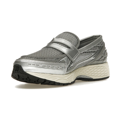 1906L Metallic Silver Loafer Sneaker – Metallic Silver & Shadow Grey (Unisex) — photo 3
